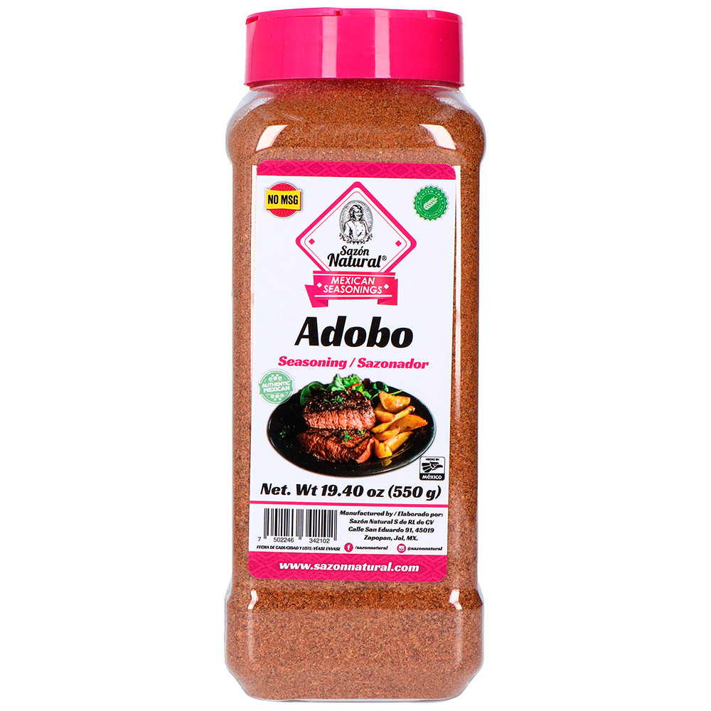 Sazon Natural Mexican Adobo Seasoning 550g Mexican Hot & Flavourful Seasoning for Cooking